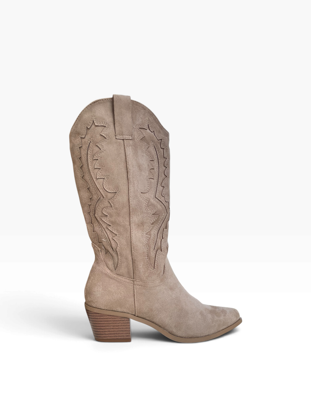 Γυναικείες Suede Cowboy με Κέντημα
