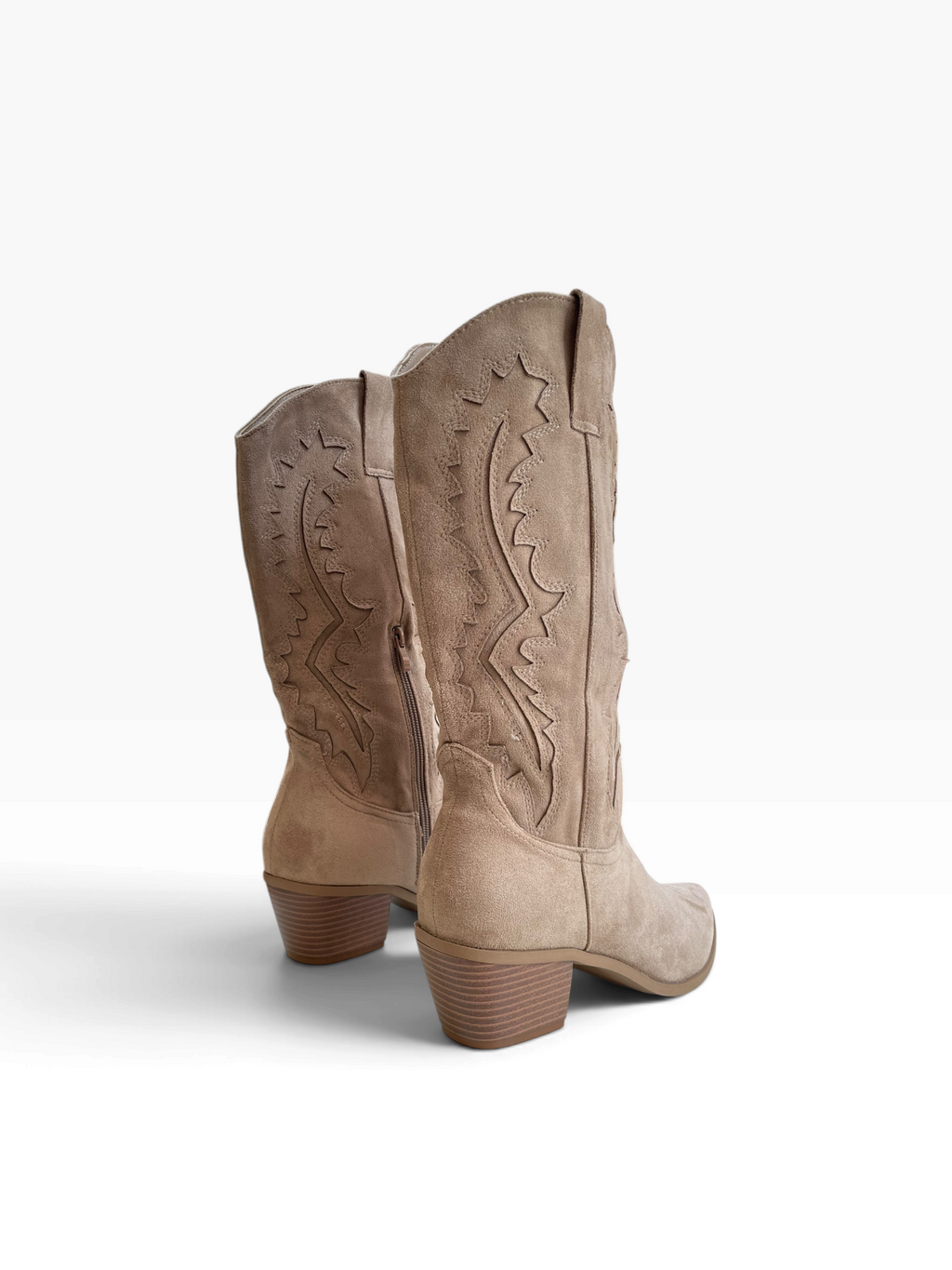 Γυναικείες Suede Cowboy με Κέντημα