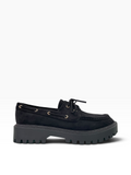 Γυναικεία Suede Boat Loafers με Τρακτερωτή Σόλα