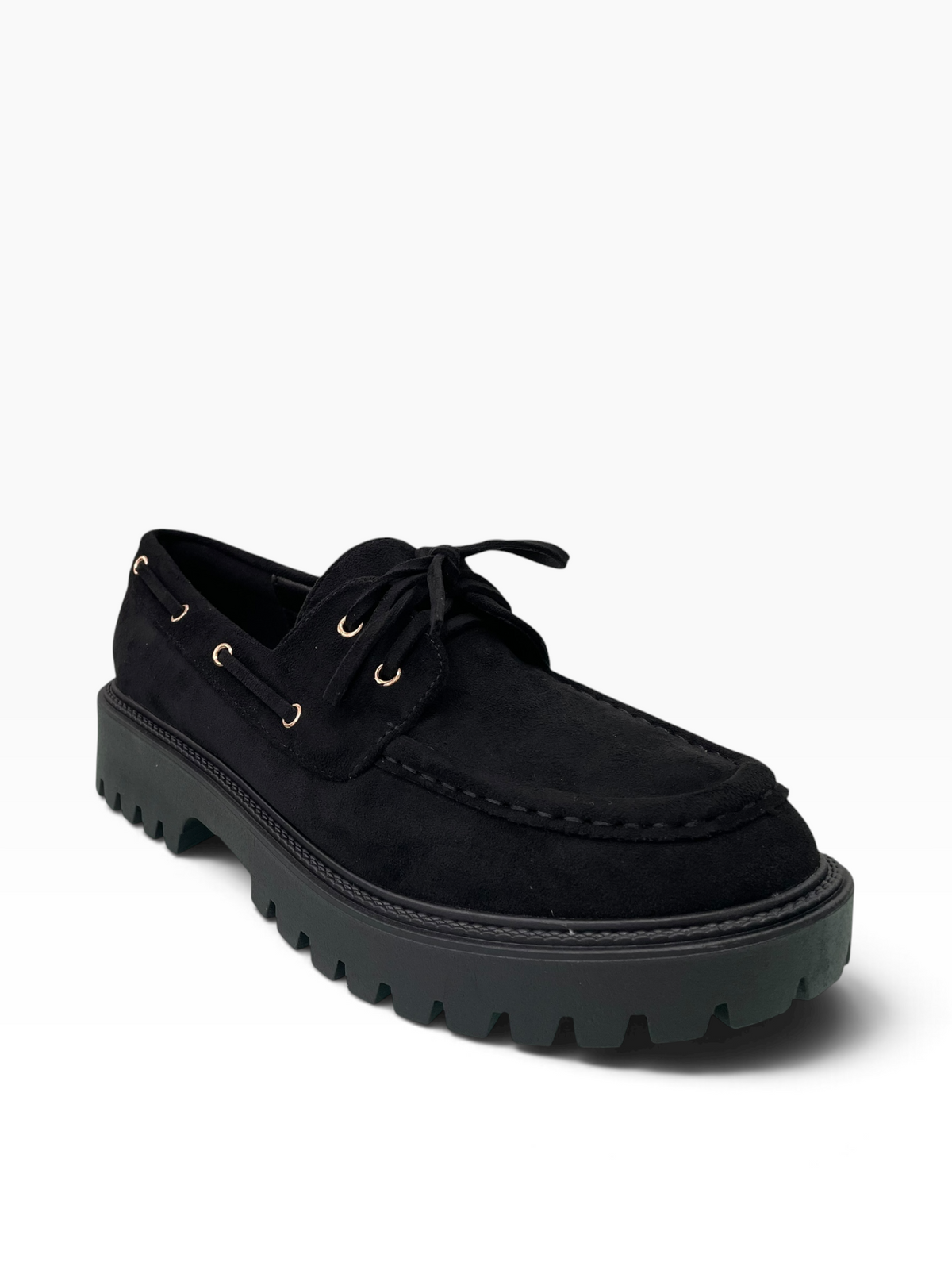 Γυναικεία Suede Boat Loafers με Τρακτερωτή Σόλα