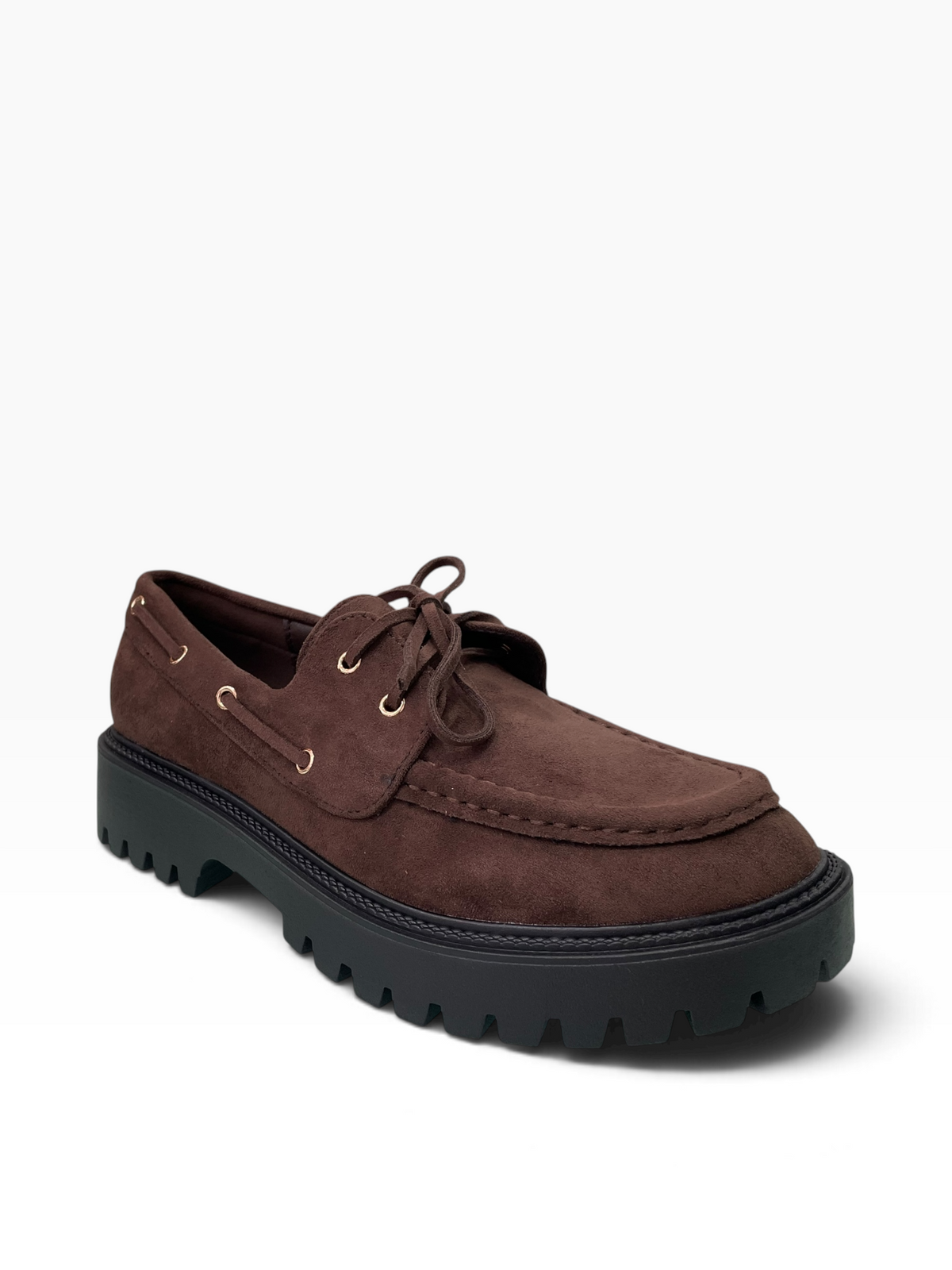 Γυναικεία Suede Boat Loafers με Τρακτερωτή Σόλα