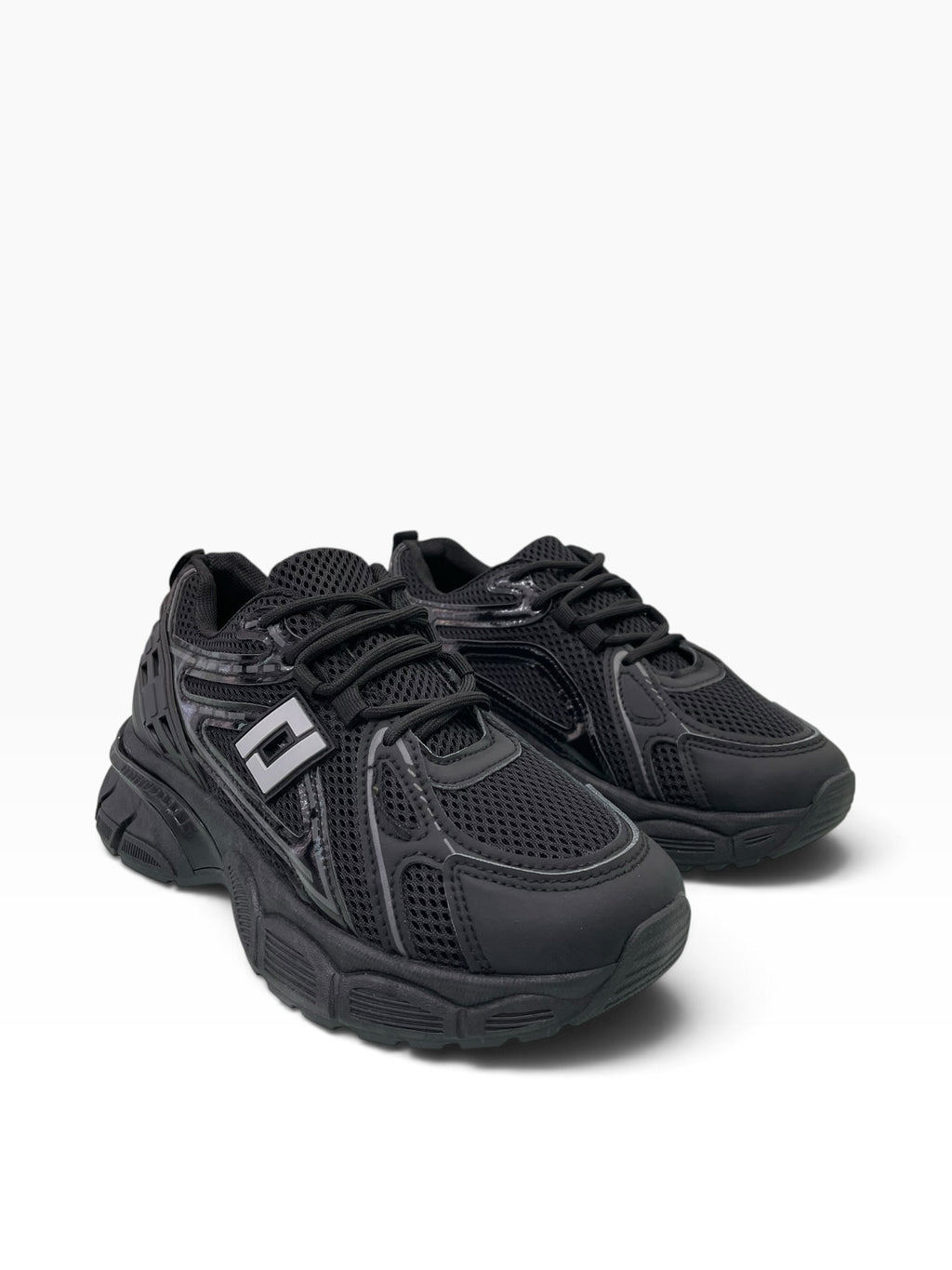 Chunky Mesh Sneakers με Metallic Λεπτομέρειες
