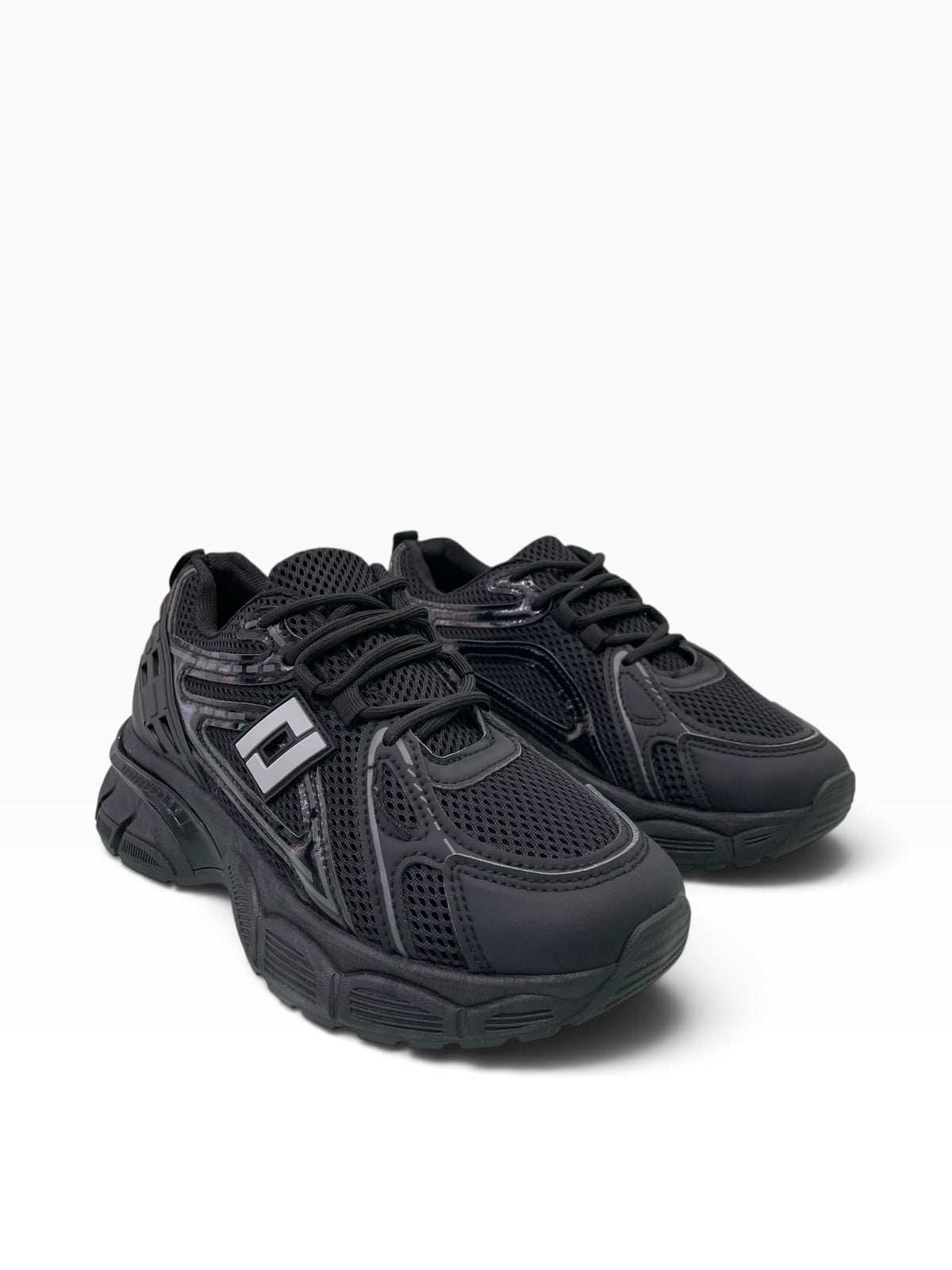 Chunky Mesh Sneakers με Metallic Λεπτομέρειες