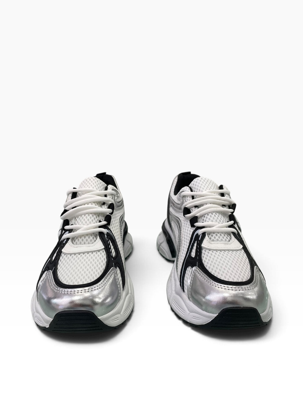 Chunky Mesh Sneakers με Metallic Λεπτομέρειες