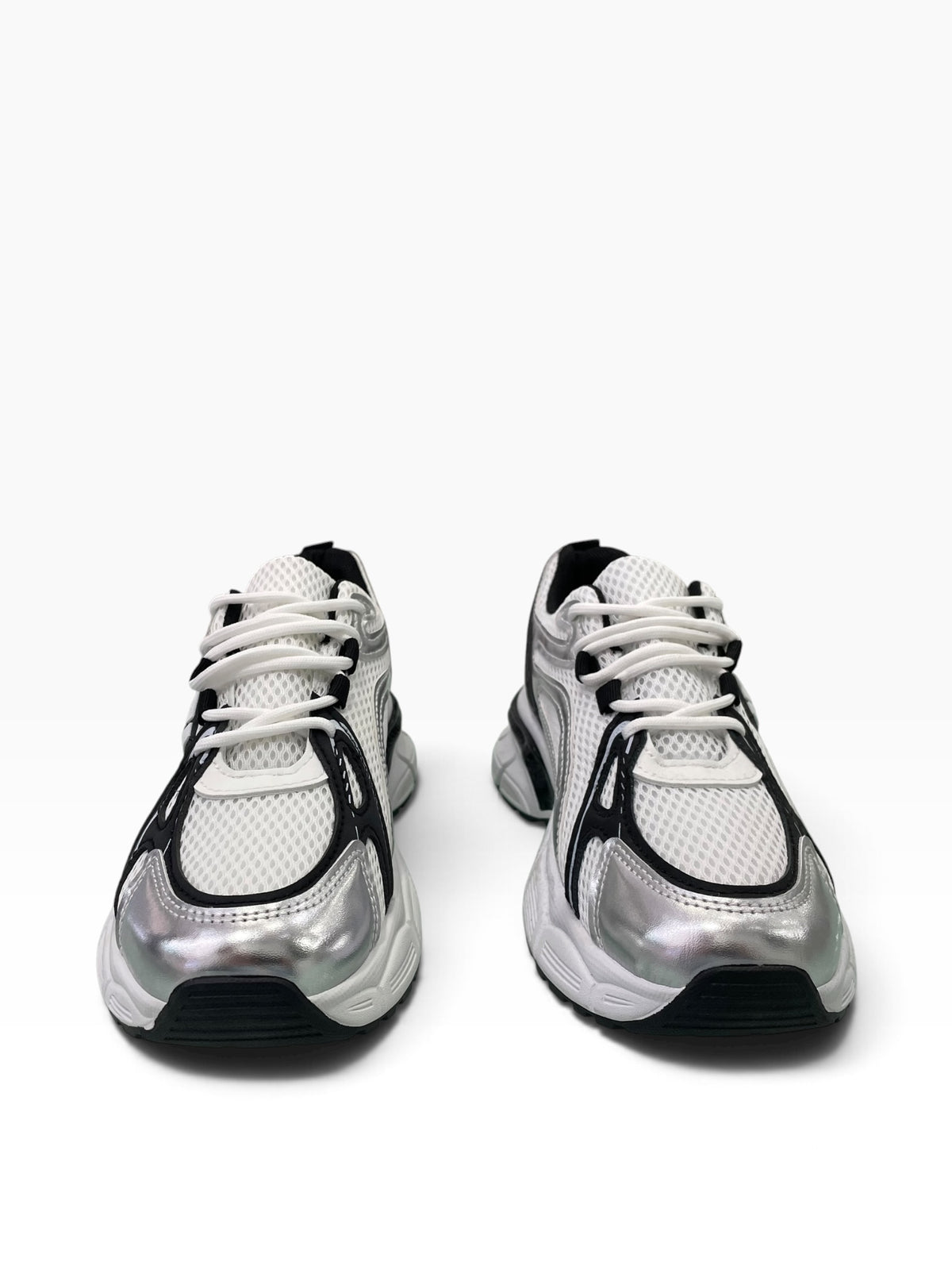 Chunky Mesh Sneakers με Metallic Λεπτομέρειες