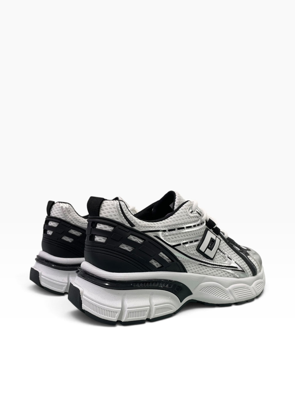 Chunky Mesh Sneakers με Metallic Λεπτομέρειες