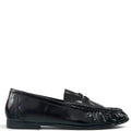 Μοκασίνια Loafers Λουστρίνι με Σούρες