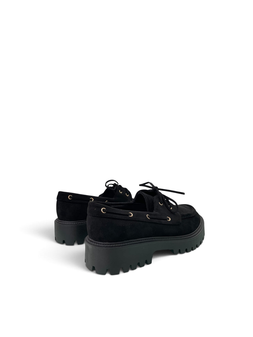 Γυναικεία Suede Boat Loafers με Τρακτερωτή Σόλα