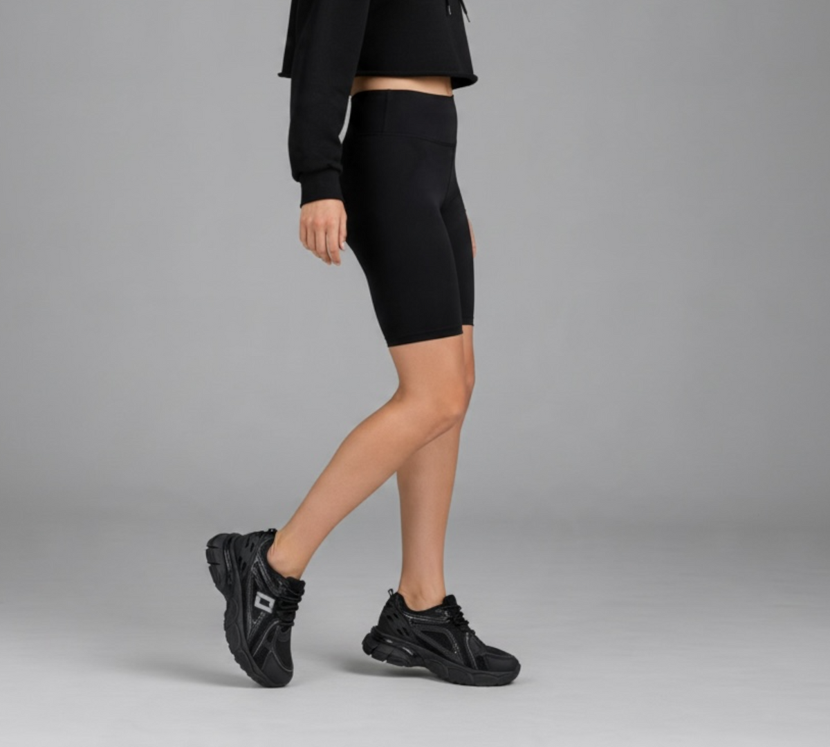 Chunky Mesh Sneakers με Metallic Λεπτομέρειες